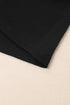 Scoop Neck Puff Sleeve Waffle Knit Top